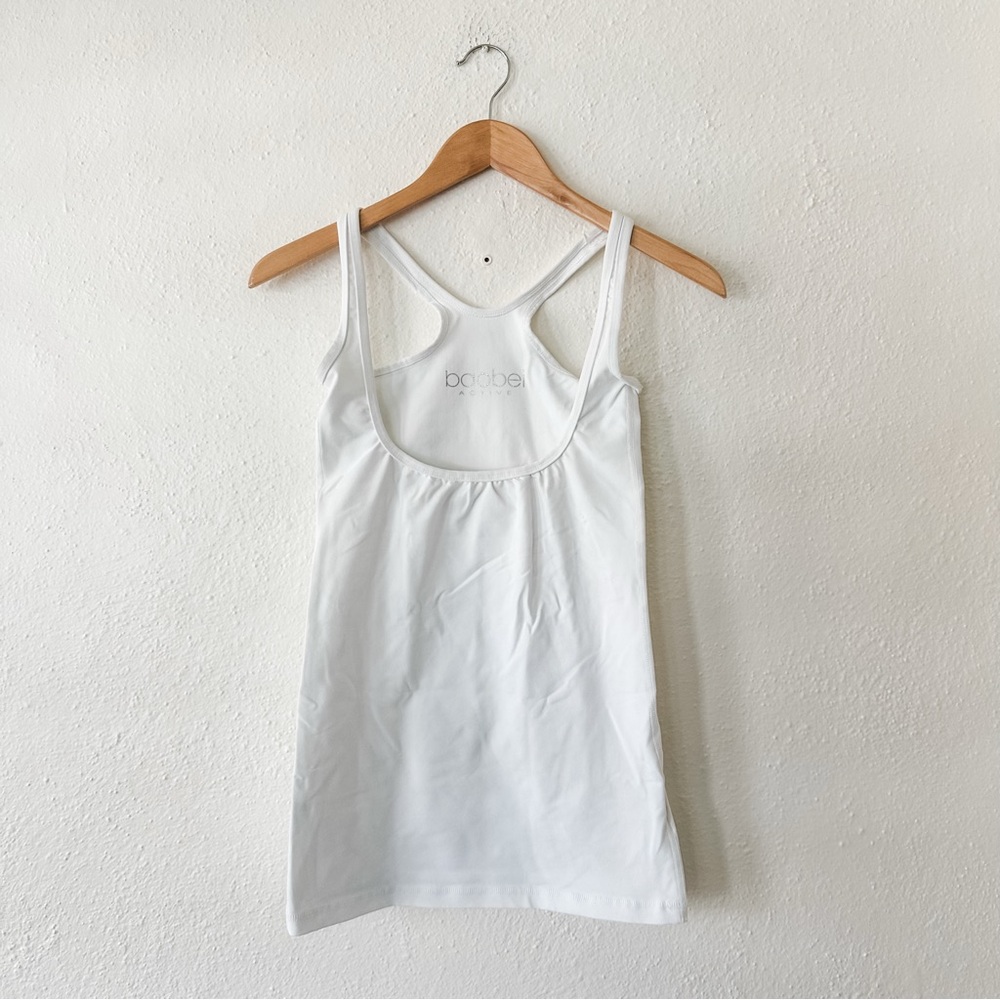 Baobei Active Womens White Under the Bust Nursing Support Tank